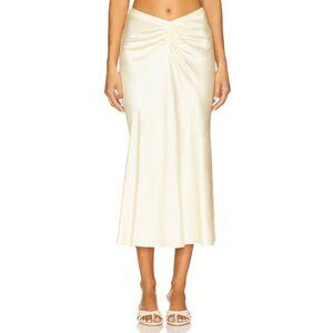 LPA Elinor Midi Skirt in Butter Yellow XSmall New with Tags Womens